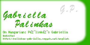 gabriella palinkas business card